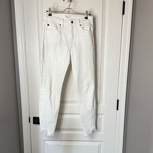 KanCan Women's Straight Leg White Jeans